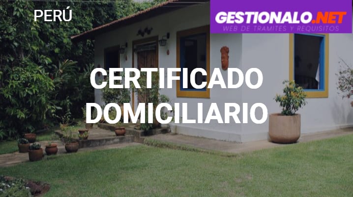 Certificado Domiciliario